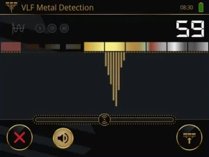 Activated Target-ID zones are clearly displayed and accompanied by an acoustic signal, with the maximum value indicated by the Target-ID.