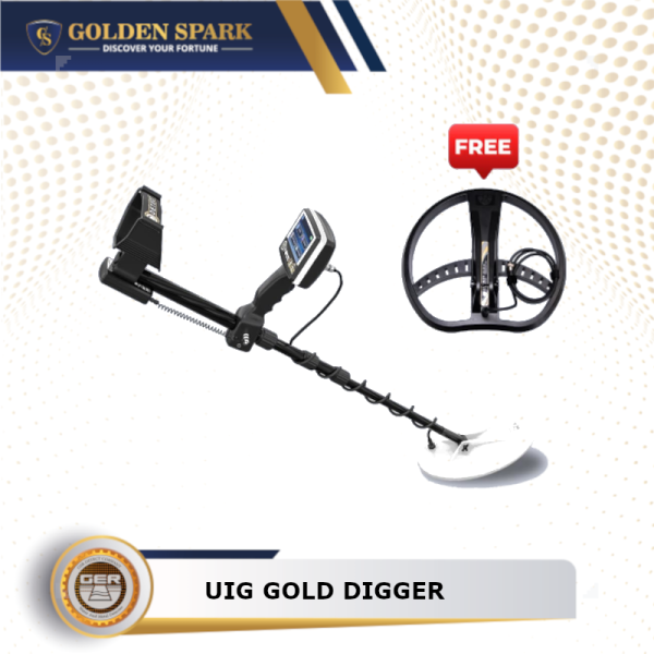 UIG GOLD DIGGER METAL DETECTOR FREE COIL