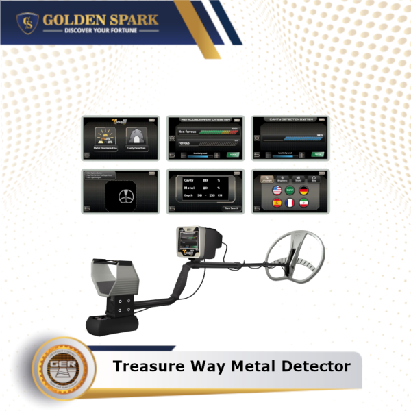GER TREASURE WAY GOLD DETECTOR cavity mode and treasure mode